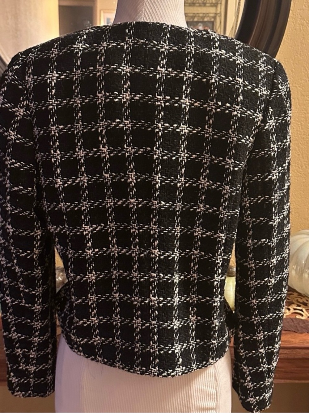 MNG Checkered Blazer NWT - Picture 4 of 6